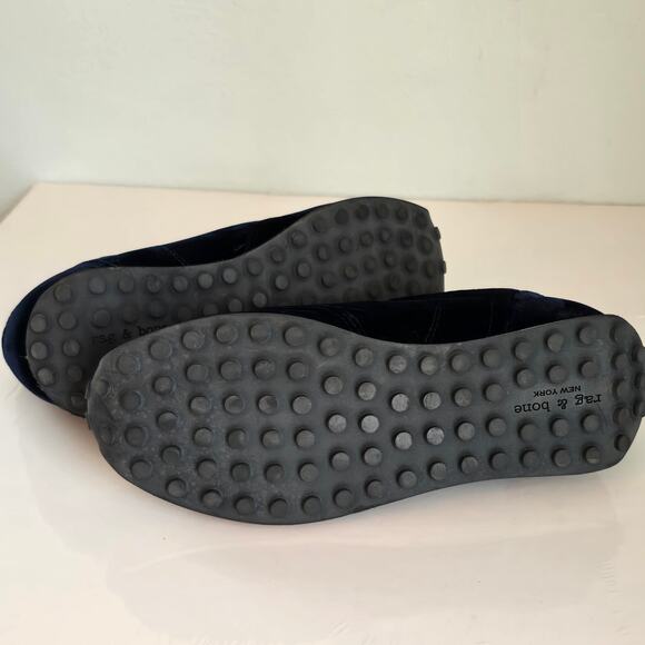 Rag & Bone Dylan Velvet Sneakers womens 6.5 Blue Festive Season Casual Retro - Picture 7 of 10